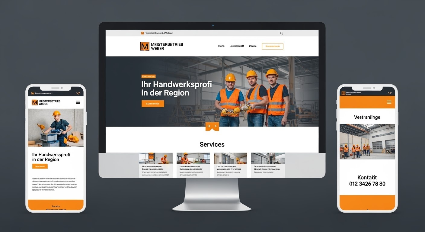 Website Beispiel Handwerksbetrieb